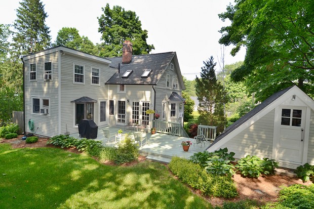 Backyard shot of Millport house